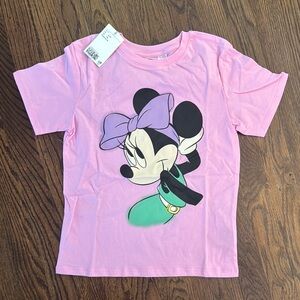 NWT Pink Minnie Mouse Kids T-Shirt